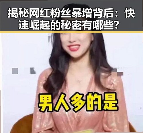 揭秘网红粉丝暴增背后：快速崛起的秘密有哪些？